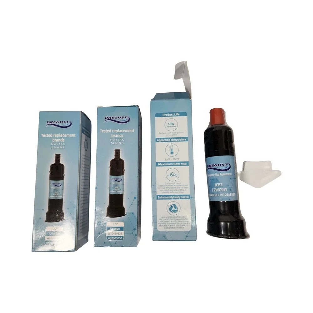 Dregust ICE2 Refrigerator 3 Water Filter Replacement F2WC911 W10480323 W10565350